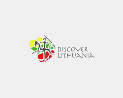 discover lithuania logo design